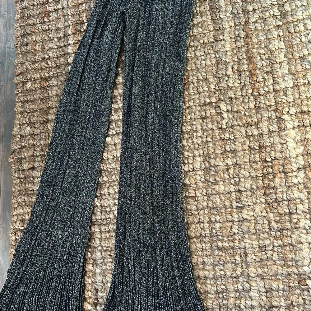 NEW ATM Black Silver Sparkly Full Length Size Petite